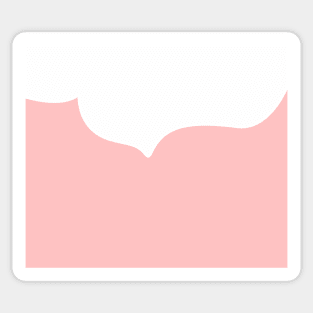 Abstract - pink and white. Sticker